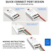 WeiguoIOT ESP32 WLED Digital LED Strip Controller with Microphone,Music Sync,