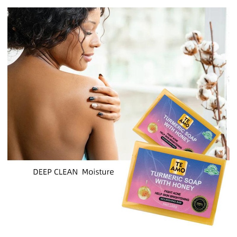 TURMERIC SOAP with HONEY 5.2 oz by Te Amo -