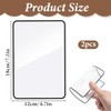 2 Pcs Magnifying for Reading 3X Flexible Plastic Magnifiers Lenses