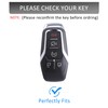 Qunzes Key Fob Cover with Heavy-duty Keychain for Ford F150