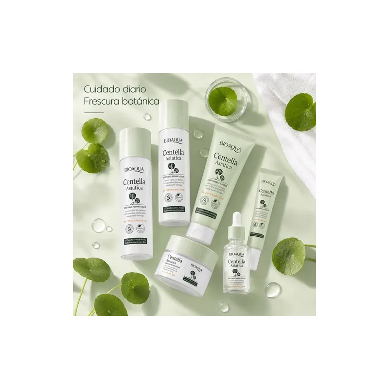 Kit Facial Centella Asiática Suaviza Regenera Hidrata 6 Pza
