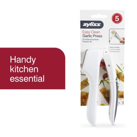 Zyliss Easy Clean Garlic Press - Lightweight, Easy-to-Use Garlic Mincer & Crusher for Food Prep & Kitchen Accessories