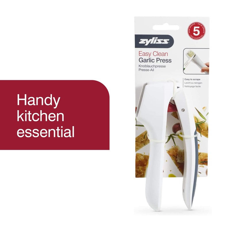 Zyliss Easy Clean Garlic Press - Lightweight, Easy-to-Use Garlic Mincer