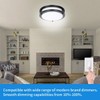 48W Dimmable LED Ceiling Light Fixture, 13.2in Flush Mount Light