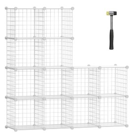 TUMUCUTE Closet Organizer,12-Cube Closet Organizers and Storage,Closet Cabinet Metal Shelf Rack Storage Shelves Bookshelf,Toy Organizers and Storage Bins