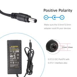 15V 8A Power Supply - COOLM AC 100-240V DC 15 Volt 8 amp 120W Power Adapter Charger Converter 5.5mm x 2.5mm Plug 15V8A for Photo Studio Ring LED Lighting LED Driver