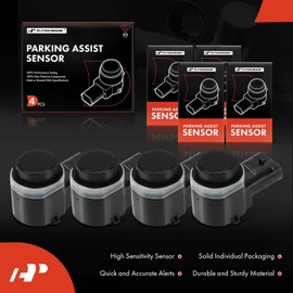 A-Premium 4-PC Rear Reverse Backup Parking Assist Sensor Compatible with Select Volvo Models - V70 2008-2009, XC60 2010-2015, XC70 2008-2009, Replace# 30786639, 31341633