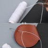 32 Yards Waxed Thread with Leather Hand Sewing Needles,150D Flat
