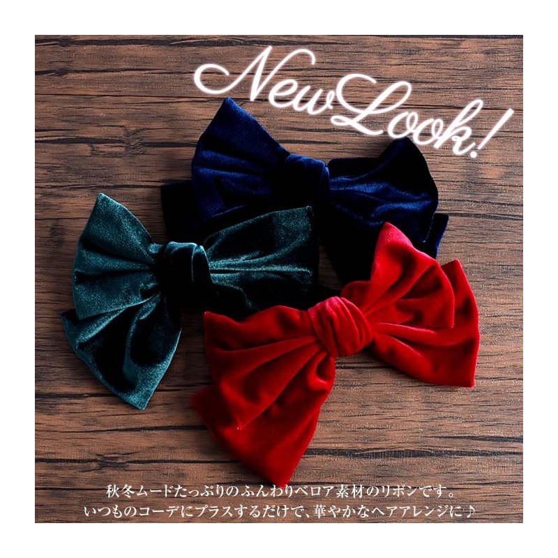 Ribbon Elastic Large Women's Velour Wedding Graduation Cute Stylish Hair