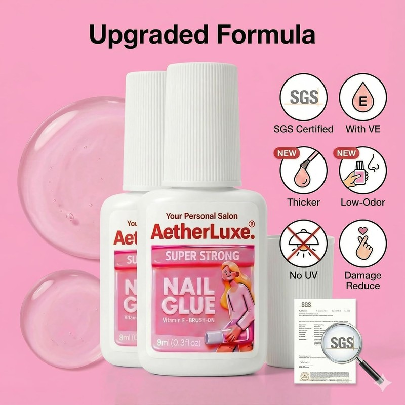 AetherLuxe Ultra-strong nails for press-on nails New and improved formula