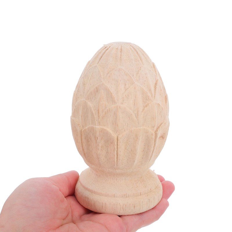 Warmhm Wood Pineapple Finial: Newel Post Cap for Staircase Bannisters