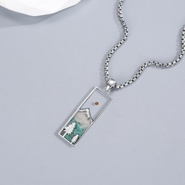 Midir&Etain Mustard Seeds Necklace 925 Sterling Silver Catholic Faith Pendant Religious Christian Jewelry Gifts for Women