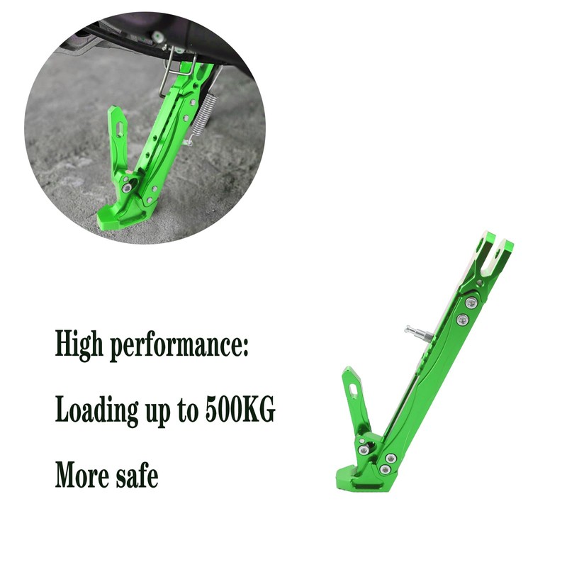 Adsspro Universal Lengthened Adjustable Long Kickstand CNC Aluminum Alloy Motorcycle