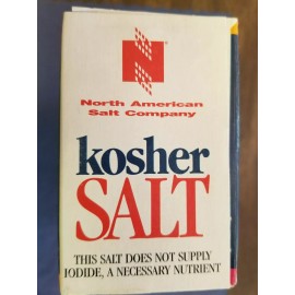 North American Salt Co (ONE BOX) KOSHER SALT 3 POUNDS FOR KOSHER AND GOURMET COOKING RECLOSABLE SPOUT