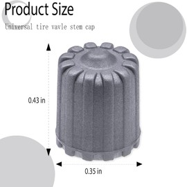 10 pcs Tyre Valve Stem Caps, Plastic Wheel Tyre Valve Stem, with O-Ring Rubber Seal, Universal Tyre Valve Stem Covers for Cars, SUV, Trucks, Bikes, Motorcycles, Bicycles(Grey)