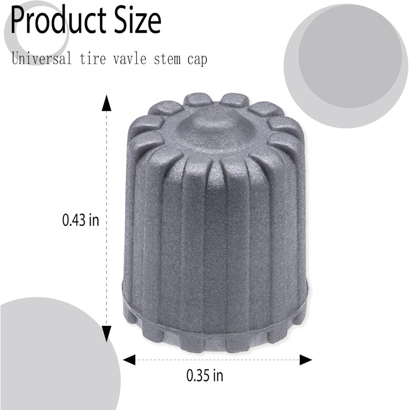 10 pcs Tyre Valve Stem Caps, Plastic Wheel Tyre Valve