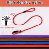 FOVRLZSE 5-Pack No-Pull Dog Slip Leads 5FT Adjustable, Red/Black/Blue/Brown/Purple (for