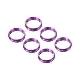 PATIKIL Dart Shaft Rings Aluminum Dart O-Rings Accessories for Plastic and Nylon Shafts 6pcs Purple