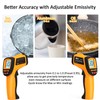 Digital Infrared Thermometer Highest Lowest Temperature Alarm Measurement from -50°C