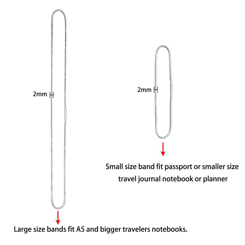 Mini Skater Elastic Notebook Strap – 12 Pack Reusable Book