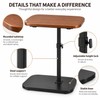Adjustable Laptop Side Table for Small Spaces – Tilting 30×40cm