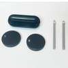 WinZo Toilet Oval Dual Flush Button with Toilet Seat Bolts
