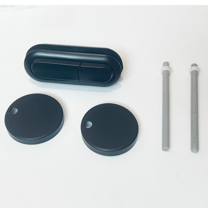 WinZo Toilet Oval Dual Flush Button with Toilet Seat Bolts