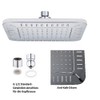 SIMSA-Expert Rain Shower Head Set ABS Anti-limescale Nozzles (22 x