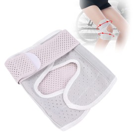 Patella Brace Cinturón de rodilla, elástico Patella Brace reforzado, transpirable, fácil de usar, ergonómico, ajustable para senderismo, montañismo(Pierna derecha, L)