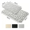 2pc Juego Baño Alfombra Suave Y Absorbente 40x60cm60x90cm