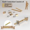 Mdkave Furniture Fastening Connectors: Secure Countertops, Butcher Blocks, Tables and