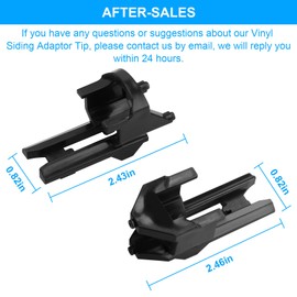 Niahm Vinyl Siding Adaptor Tip and Vinyl Trim Adaptor Tip Fits for Dewalt Roofing Nailer Cordless 20V, DCN45RN, DCN45RNB, DCN45RND1, Suitable for Dewalt Roofing Nailer Siding Adaptor