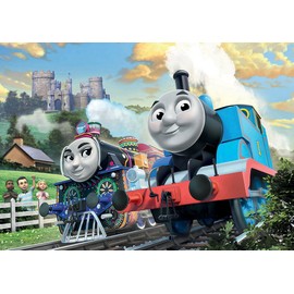 Ravensburger Thomas & Friends: Thomas & Ashima in Train Shaped Box Floor Puzzle 24 Piece Jigsaw Puzzle for Kids – Every Piece is Unique, Pieces Fit Together Perfectly