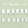 Eco-Friendly Biodegradable Nails Short Square Compostable Tips Corn Fermentation Press