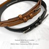 RB2015-H01 Western Ranger Belt Genuine Leather Belt 1-3/8"(35mm) Taper to