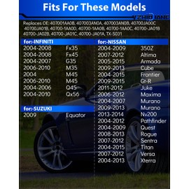 YZHIDIANF 40700-1AA0B Pre-Programed Tire Pressure Sensor Fit for:-Nissan Altima Cube Maxima Pathfinder Rogue Versa Sentra Quest Titan Xterra for:-Infiniti G35 QX4 QX56 for:-Suzuki 315 (4 Pack)