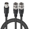 Poyiccot BNC Splitter Adapter Cable 1.5ft, Dual BNC Male to