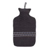 Fashy Hot Water Bottle with Border 2 L Grey