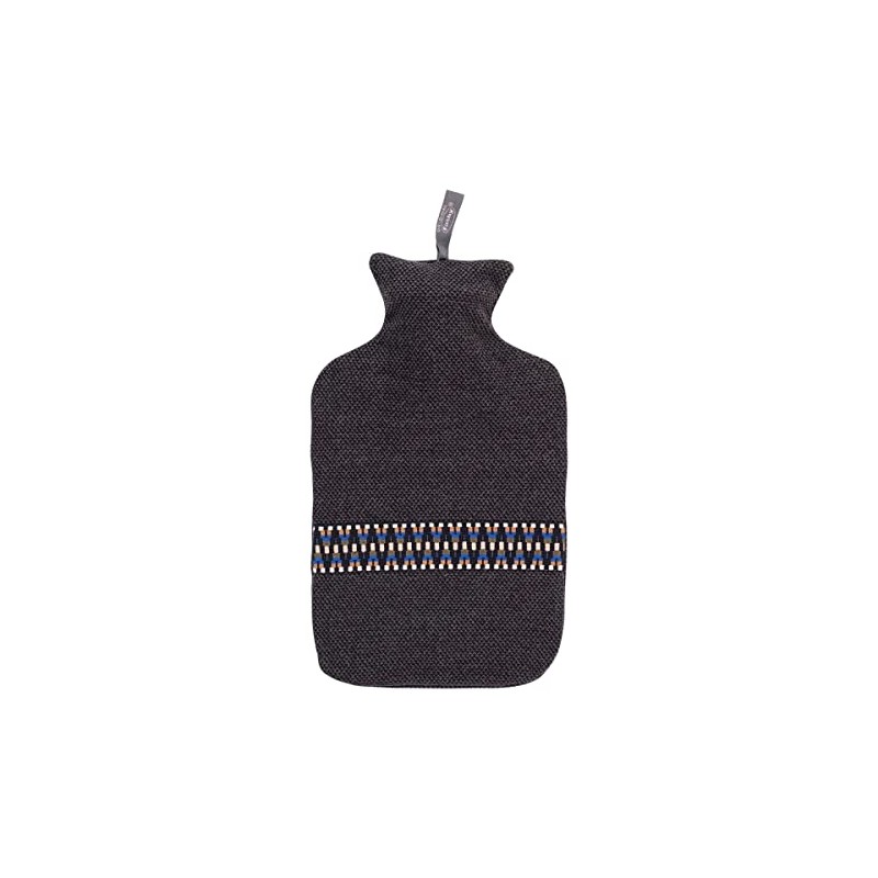 Fashy Hot Water Bottle with Border 2 L Grey