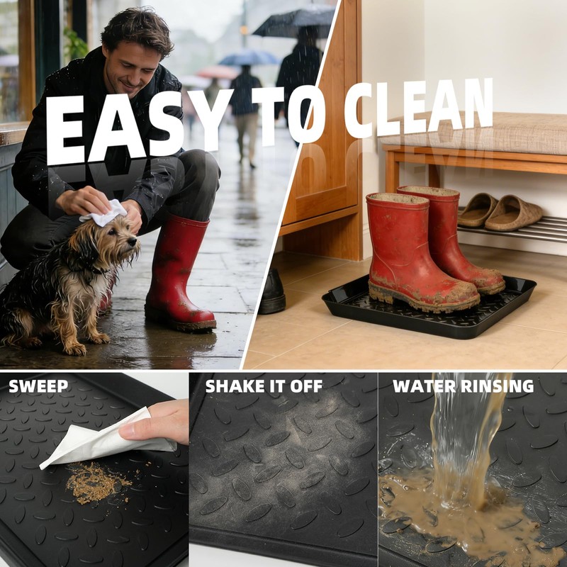 5Pcs Shoe Tray 14 x 11 Inch Waterproof Mat Wet