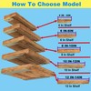Neevolve Floating Shelf Bracket, 6 Inch 6PACK Gold Heavy Duty