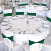 Kinlop 150 Pcs Spandex Chair Sashes Bows Stretch Chair Cover