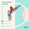 2" Water Spray Gun, Large-Area Irrigation Spray Gun Sprinkler, 360°