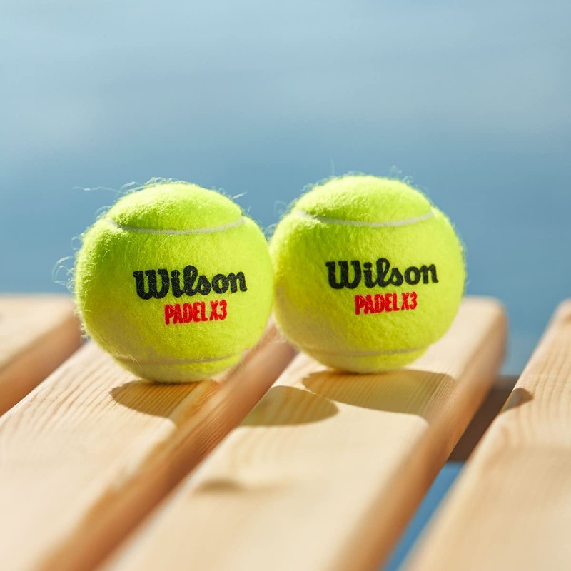Wilson X3 Padel Balls, 3-pack, Yellow