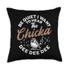 Chickadee Feeder Bird Birding Chickadee Throw Pillow