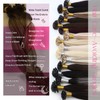 Moresoo Real Hair Bondings Ombre Brown Hair Extensions U-Tip Extensions