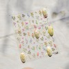 YIChongDan Flower Nail Art Sticker - Floral Leaf Plant 5D