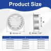 PATIKIL 3 Inch Aluminum Universal Louvered Vent Cover Round Louver