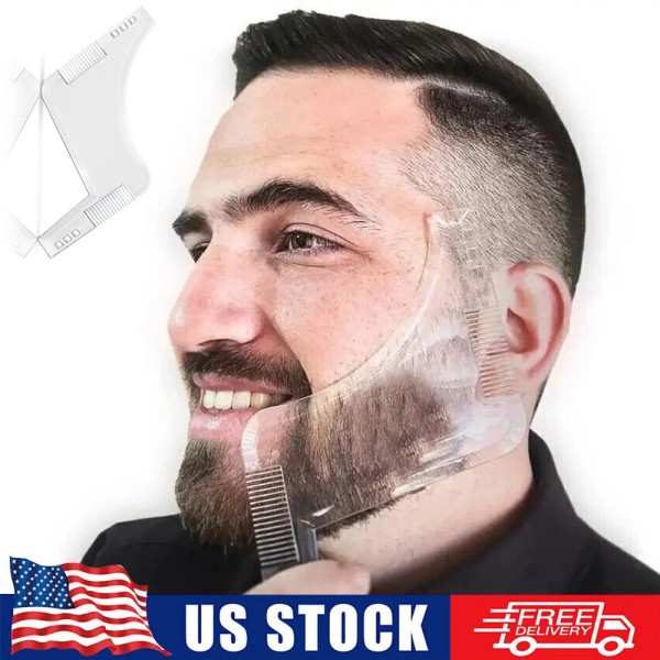 Unbranded Men Beard Styling Template Stencil Beard Comb Men Beard