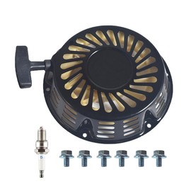 MBGYL Recoil Starter Assembly with Spark Plug for Honda GX340 GX390 GX610 GX620 for Champion 420cc 439cc 459cc 389cc 338cc Black 28400-ZE3-W01ZA